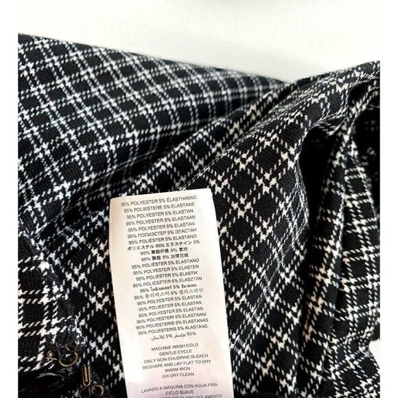 ‎Michael Kors Cropped Pants Black/White Check-Print - Picture 8 of 10